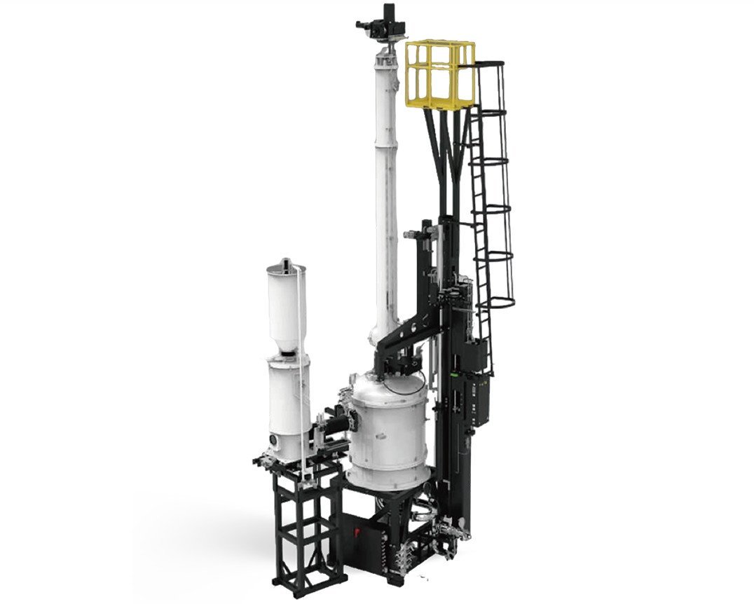 CCz-1600 continuous charging Czochralski crystal puller for semiconductor-grade silicon