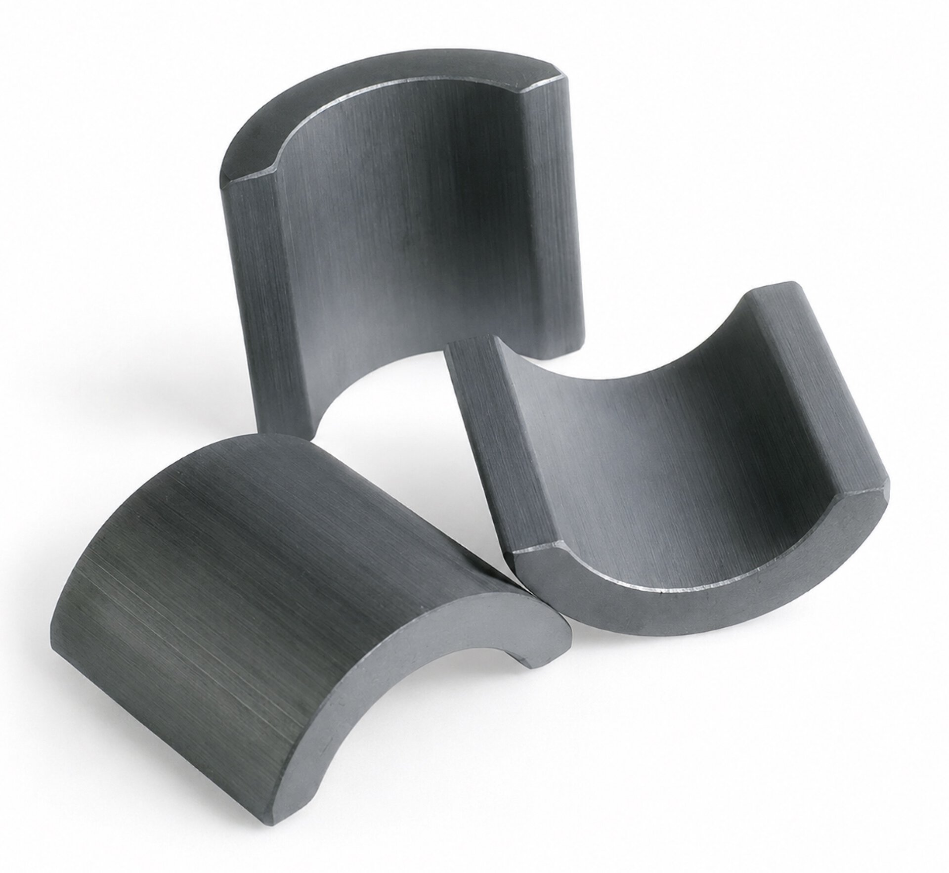 Sintered NdFeB tile magnets ground on the VMG-290 inner and outer arc grinding machine