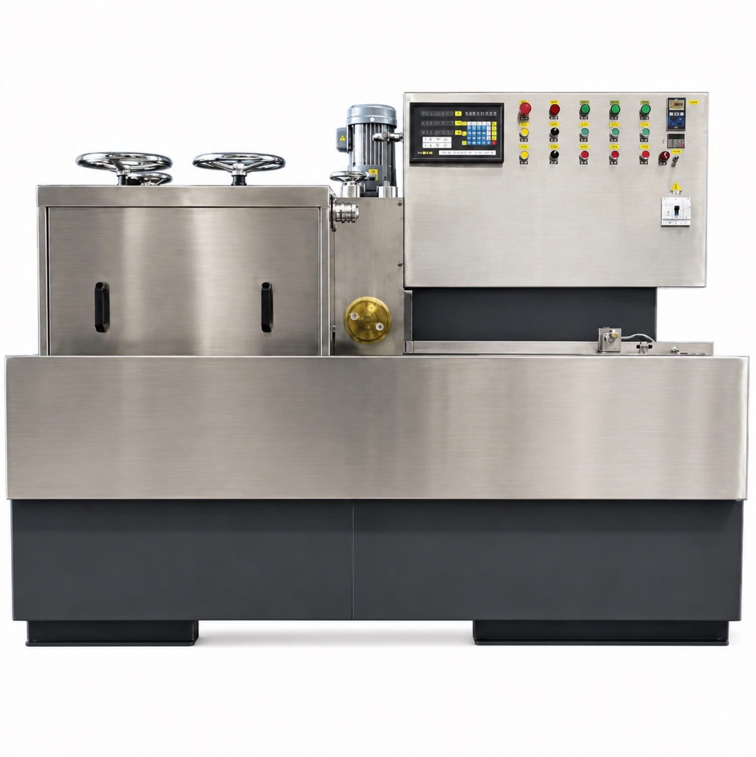 Inner and outer arc grinding machine for magnetic materials