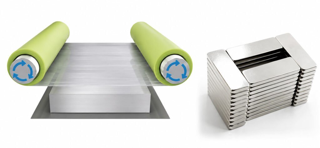 NdFeB Cutting Machine NdFeB cutting machine with multi-wire diamond saw slicing neodymium magnet block
