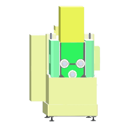 SOMIS-400 oscillating multi wire saw equipment illustration